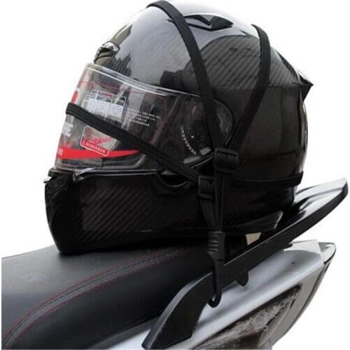 50 X Black 60cm Motorcycle Bike Rope Net Mesh Storage For Helmet Luggage