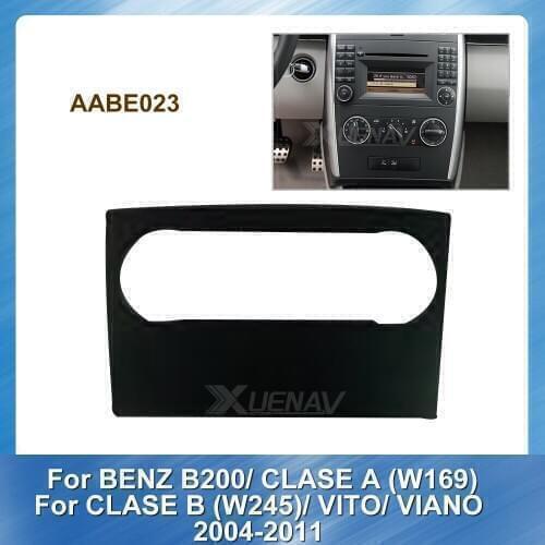 Car Radio Fascia for BENZ B200 CLASE A W169 CLASE B W245 VITO VIANO 2004-2011 Auto Panel Dash Mount Trim Kit Installation
