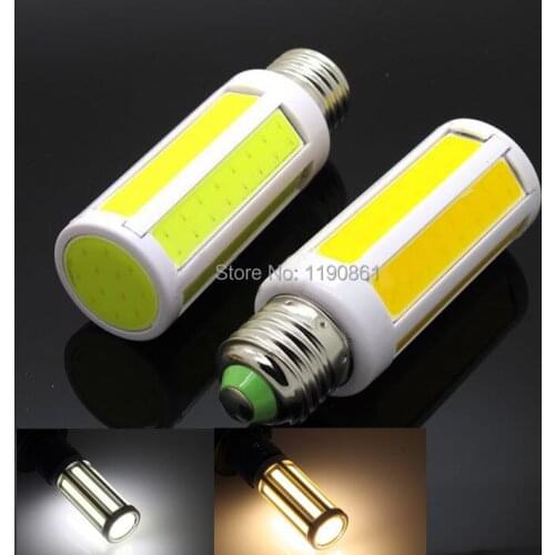 Free shipping 2014 New COB led bulb E27 9W corn led bulb AC220V high brightness home lighting