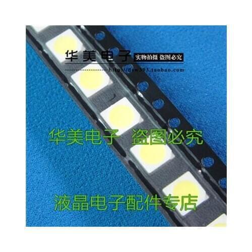 Free Delivery. LED 5050 white patch lamp bead 5050 LCD TV display backlight bead [10] = 1.7 yuan