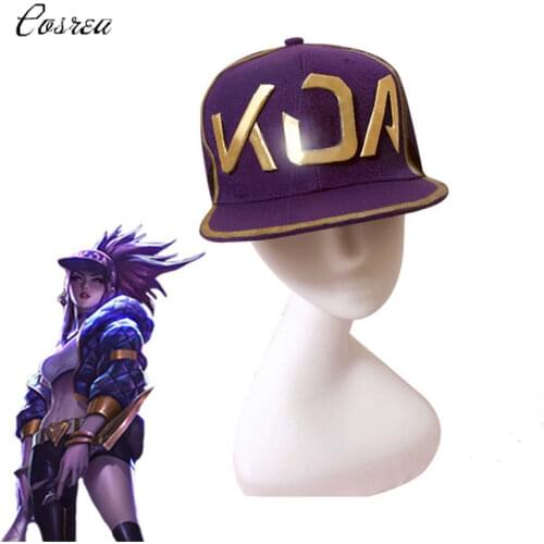 Game LOL KDA Cosplay Baseball Caps Hat Snapback Cap Mask Women Mask for Men Girls LoL Akali Headwear Couple Hip Hop Hats