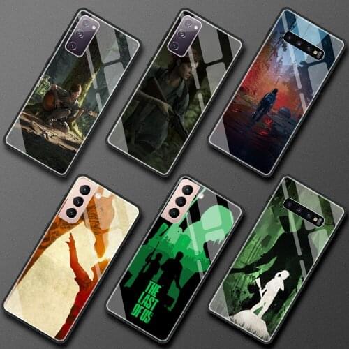 Tempered Glass Case For Samsung Galaxy S20 FE S21 Ultra S10 S9 Plus Note 20 10 Lite 9 Shell Phone Cover Bag The Last Of Us