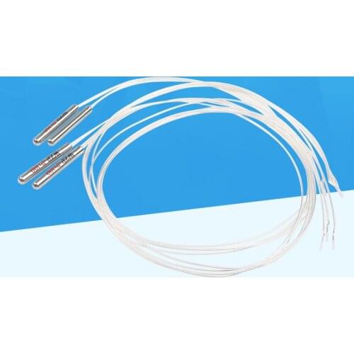 10pcs PT100 temperature sensor steel pipe PT100 platinum resistance thermal resistance temperature probe precise measurement