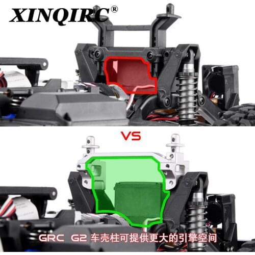 For 1 / 10 RC track traxxastrx4 upgrade parts simulation top bar metal front car shell column heightening car shell column