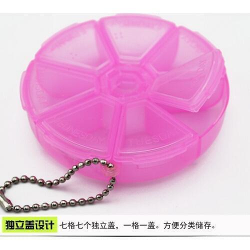 By ems or dhll 2000pcs Foldable Pill Box Mini Container Drug Tablet Storage Travel Mini Cute Plastic Pill Box Medicine Case