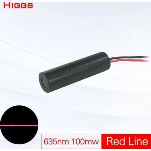 635nm 100mw red line laser module linewidth adjustable steel wood cutting marking locator Welding Laser Scanning Emitter