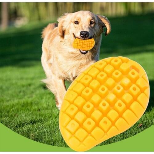 Mango Dog Chews Toy Dog Toothbrush Stick Rubber Tooth Cleaning Point Massage Small Large Dog Toothpaste Pet Toothbrush Molar