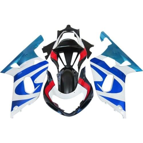 Motorcycle Fairings for SUZUKI GSXR 600 750 2001 2002 2003, Blue Black Red fairing kit GSXR600 GSXR750 01 02 03 PL89