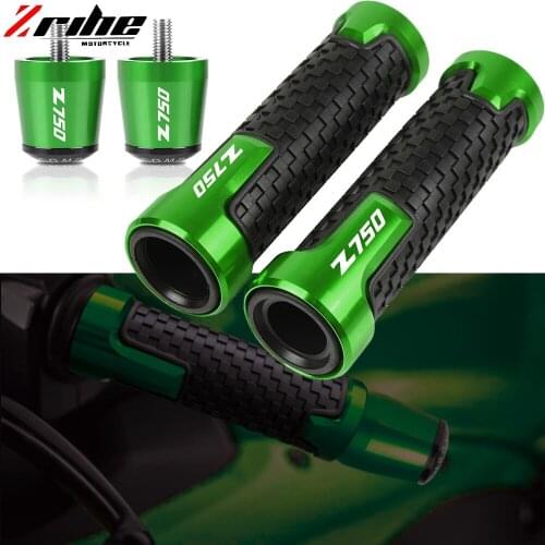 Z750 LOGO Motorcycle Accessories Handlebar Grips Handle Bar Ends Anti Vibration For KAWASAKI NINJA400 Z400 Z750 Z800 Z900 Z1000