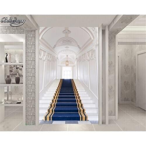 Beibehang Palace corridor custom wall wallpaper wall 3 D living room entrance decoration space photo wallpaper murals