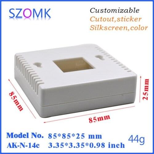 Wall mounting abs plastic project box (1 pcs) 85*85*25mm junction box enclosure, plastic enclosure for pcb