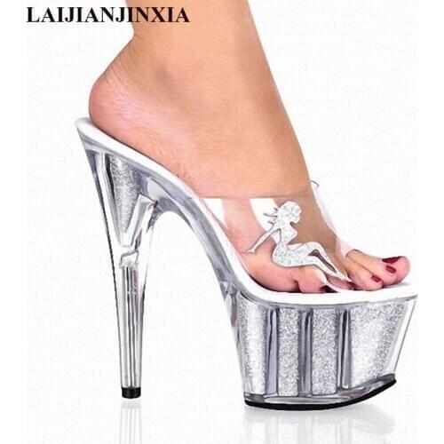 New 15cm high heels, slippers club night shoes, sexy pole shoes, high platform womens shoes