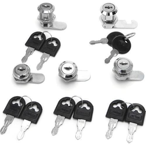 OOTDTY 10-30mm Cam Lock Filing Cabinet Post Mailbox Drawer Cupboard Locker 2 Key