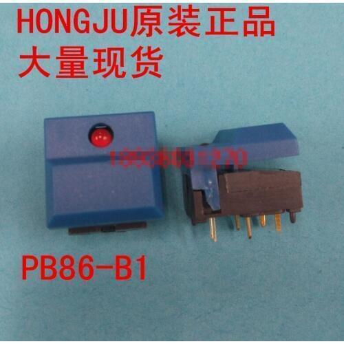 Original new 100% import original authentic with light touch switch push button switch PB86-B1-U-NR