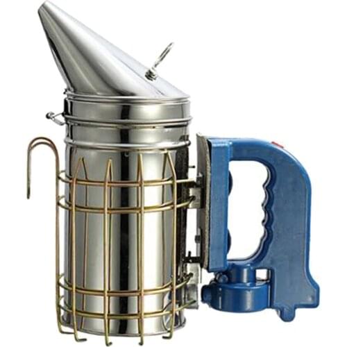 Rechargeable Bee Hive Smoker Stainless Steel Metal Heavy Duty Beekeeping Equipment