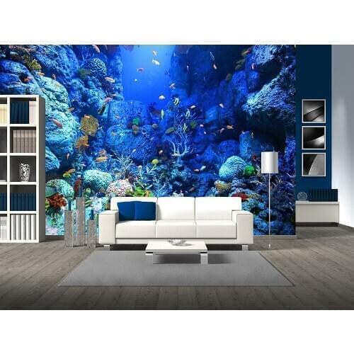 Custom 3D Photo Wallpaper Undersea Scenery Wall Wall Mural Living Room Bedroom Vinyl Mural Waterproof Wallpaper Home Decor