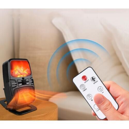 EU/US Plug 500W Portable Electric Mini Fan Heater Desktop Household Wall Handy Heating Stove Radiator Warmer Machine for Winter