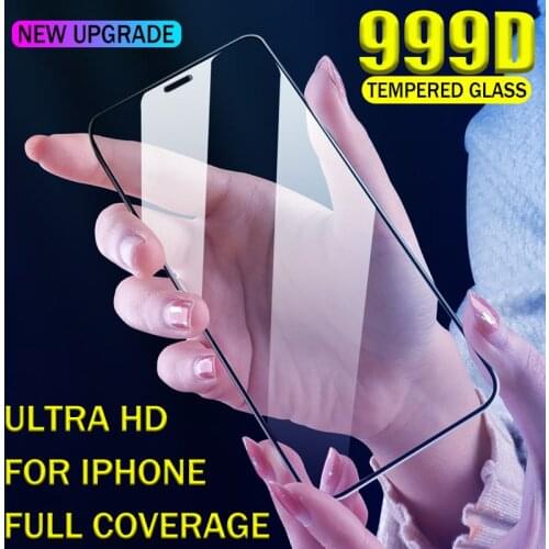 999D Full Cover Tempered Glass For iPhone 12 Pro Max 11 XR X XS 12Mini Screen Protector For iPhone 11 Pro Max 6 6S 7 8 Plus