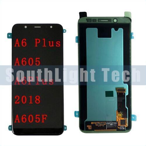 Grade AAA++ Super Amoled For Samsung Galaxy A6 Plus 2018 A605 A605F A605FD SM-A605F LCD Display Touch Screen Digitizer Assembly