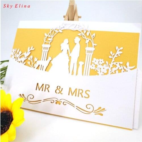 10/30Pcs Laser Cut Wedding Invitations Cards Vintage Wedding Favors And Gift Greeting Card Event Party Wedding Decorations 5z