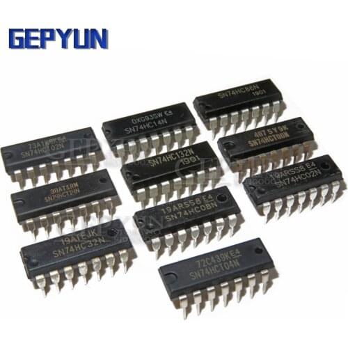 100PCS 74 series SN74HC14N SN74HC86N SN74HC08N SN74HC32N SN74HC02N SN74HC595N SN74HC00N SN74HC164N DIP New IC Logic circuit