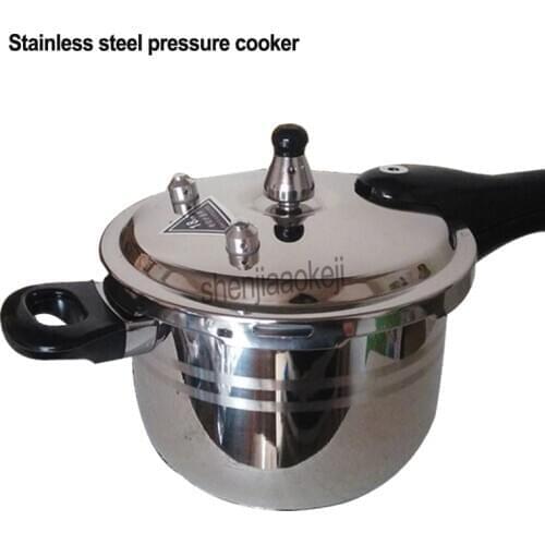 2L Stainless steel pressure cooker 16cm Cooking Pan Household kitchen stew pot Commercial Pressure cooker stove Kitchenware 1pc