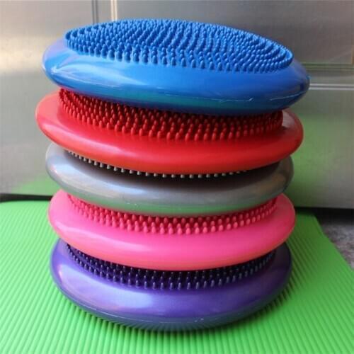 34x34cm Inflatable Yoga Massage Ball Universal Sports Gym Fitness Yoga Wobble Stability Balance Disc Massage Cushion Mat