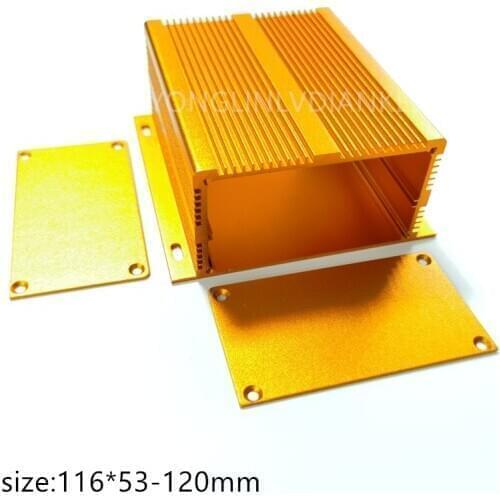 Aluminum box Aluminum shell 116*53-120mm Industrial control aluminum alloy shell Controller shell Gateway device aluminum shell