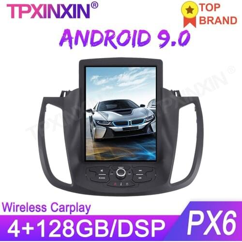 For Ford KUGA 2013-2017 Wireless Carplay Tesla Style Android 9 Car GPS Navigation Stereo Head Unit Multimedia Player Auto Radio