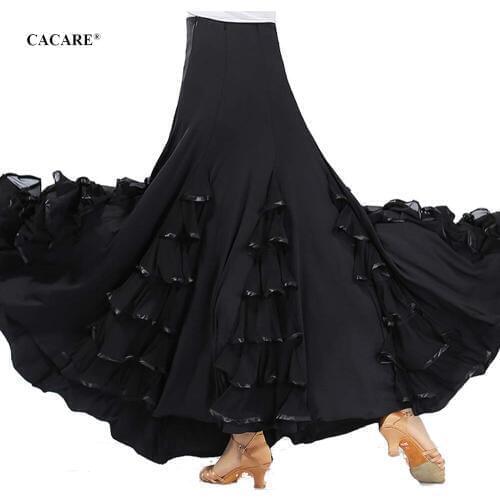 Ballroom Skirt Waltz Dresses Dance Competition Dresses Ballroom Dress Standard Free Size 6 Colors D0975 Big Hem