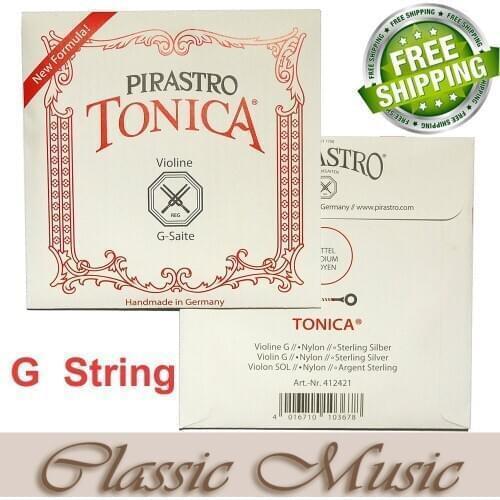 Free shipping ,Made in Germany,Pirastro tonica violin string, Ball end, Only G sting(412421), nylon string