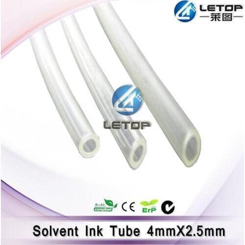 Ink Tube for Printer Capping Top/Damper/Ink DX4/DX5 Printhead 4*2.5,Single Line Transparent