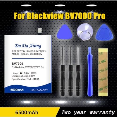 DaDaXiong 0 Cycle 6200mAh V575868P BV7000 Battery For Blackview BV7000 Pro BV7000 Replacement Phone Batteries+Quick Arrive