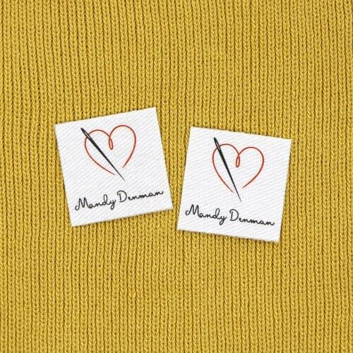 96piece Ironing Labels, Logo or Text, Personalized Brand , Clothing Labels, Custom Design, Cotton tags (YT262)