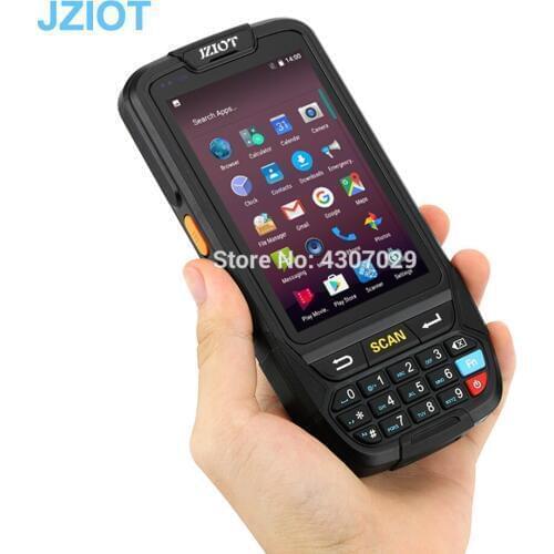 JZIOT V8000S 4.0inch Android 7.0 data collector pda terminal 1D barcode reader 2d reader