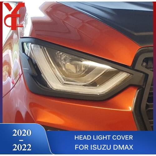 Head Lights Cover For Isuzu D-max 2020 2021 2022 Accessories Lamp Hood For Isuzu d-max V-cross AT35 Safir Parts Ycsunz