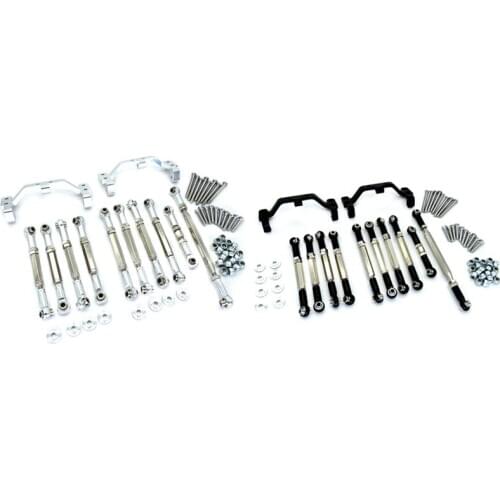 Metal Pull Rod Steering Rod Link Tie Rod Mount for MN D90 D91 D96 D99S MN90 MN99S 1/12 RC Car Upgrade Parts