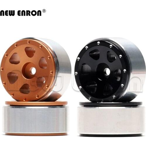 NEW ENRON CNC Metal Beadlock Micro Crawler Wheel Rim Hub 30mm 1.0" for 1/24 RC Crawler Axial SCX24 90081 AXI00001 mini crawler