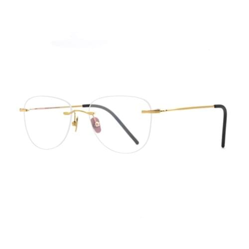 Rimless B-Titanium Glasses Retro Men Optical Eyewear Ultralight Clear Lens Computer Myopia Prescription Eyeglasses for Women