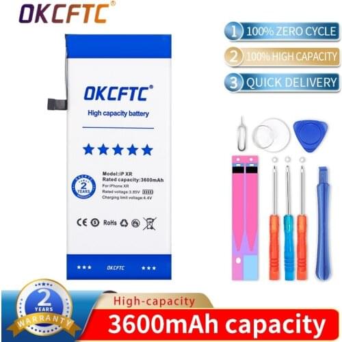 Battery For iPhone XR Original High Capacity Bateria Replacement Batterie For iPhonexr 3600mAh