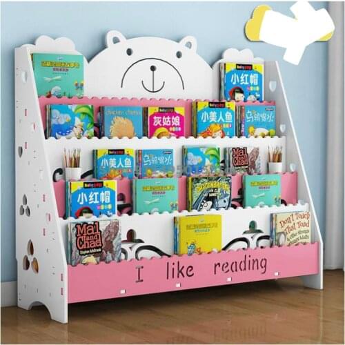 Simple Bookshelf Children Racks Student Storage Bookcase Simple Bookshelf Floor Kindergarten Picture Book Shelf