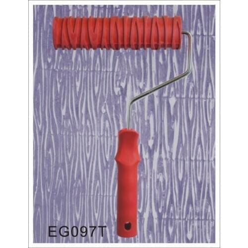 7" Rubber Roller Embossed Texture Pattern Paint Roller Home Decoration Paint Brush Background Wall Tool 7 Inch