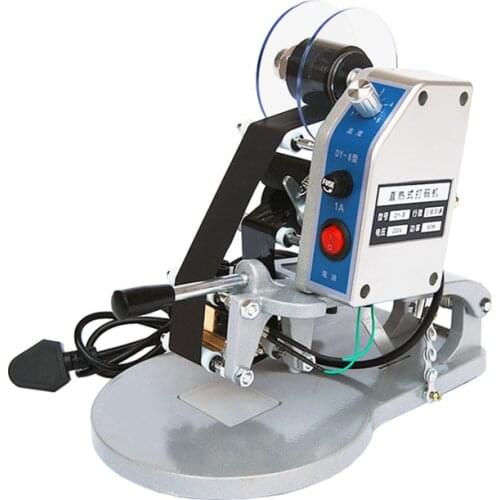 Manual Date Marking Machine Label Printer Direct Thermal Coding Machine Ribbon Encoder DY-8 With Characters