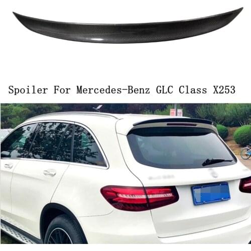 Real Carbon Fiber Wing Trunk Spoiler For Mercedes-Benz GLC Class X253 GLC43 GLC200 GLC220 GLC250 GLC260 GLC300 2016-2021
