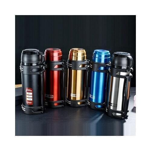 1.2l/1.5l/2l Travel Thermosflask Thermos Water Coffee Bottle Stainless Steel Coffee Cup Mug Heat Cold Preservation