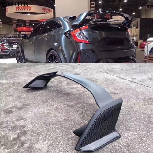 Car body kit TYPE R style Carbon fiber FRP rear bumper diffuser rear spoiler wing for Honda Civic 10TH 16-17