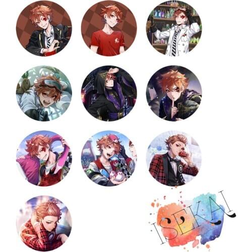 Twisted Wonderland Game Ace Trappola Collection Heartslabyul Metal Badge Brooch Pins