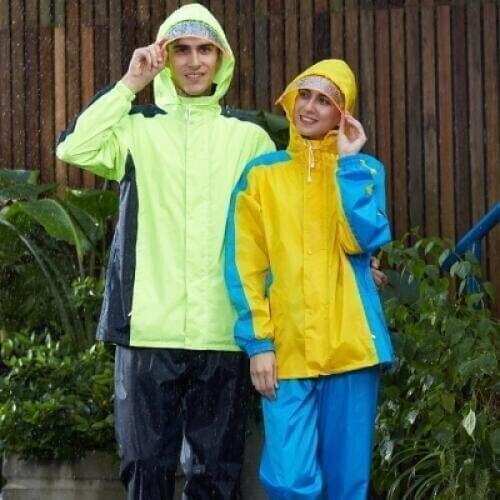 Raincoat rain pants suit rider split waterproof men and women riding adult hiking rain coat rainwear