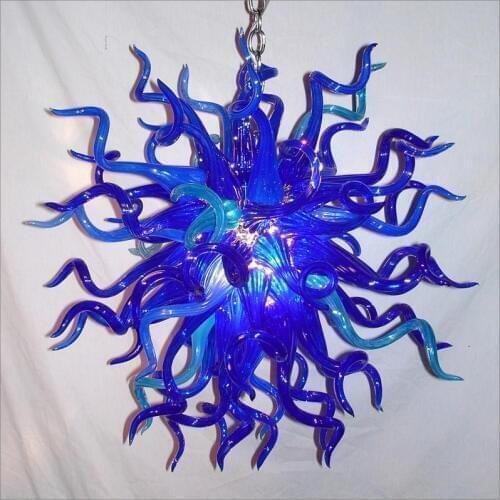 Bright Colorful Modern Pendant Lamps Elegant Beautiful Hand Blown Glass Villa Lighting Chandelier