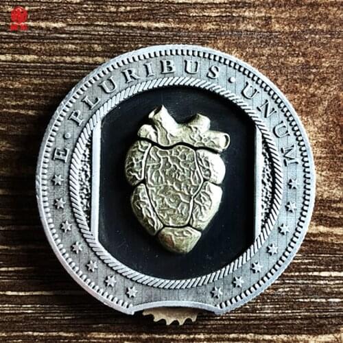 1PCS New Retro Necklace Heart Coin Mechanism Movable 925 Silver Copper Pendant EDC Personalized Fashion Jewelry